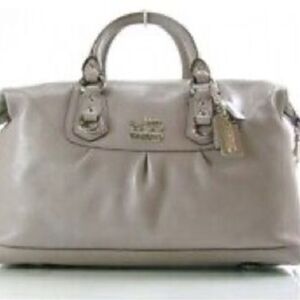Coach Madison Sabrina Satchel in Grey Leather